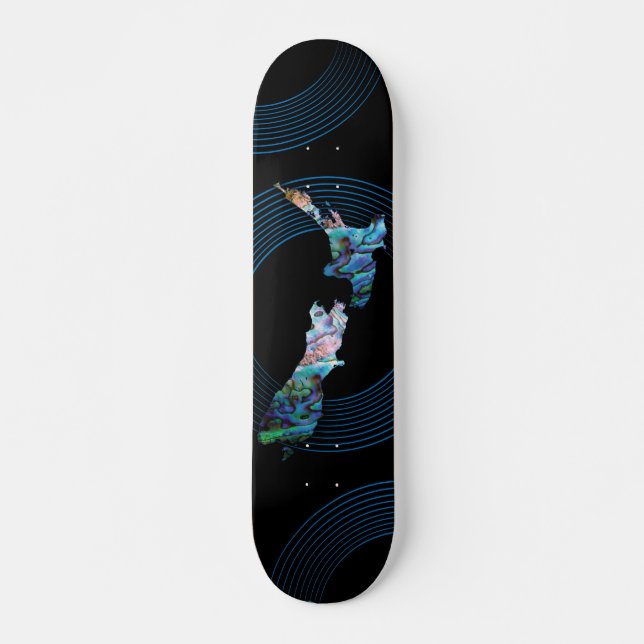 SKATEBOARD MAP PAUA DE NUEVA ZELANDIA (Anverso )