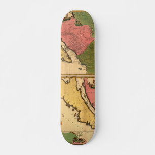 Skateboard Mapa 1720 - La Californie ou Nouvelle Caroline