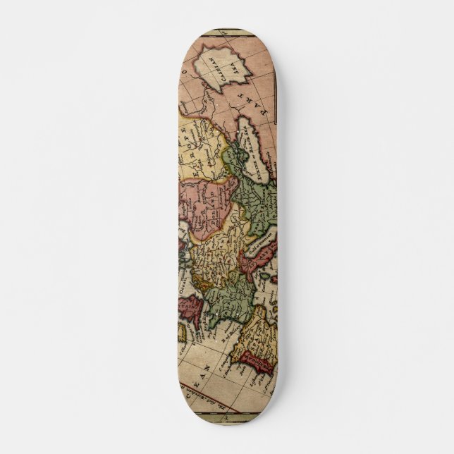 Skateboard Mapa 1721 de Europa (Anverso )