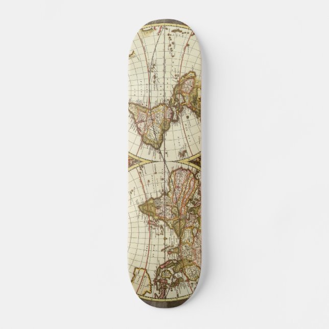 Skateboard Mapa antiguo (Anverso)
