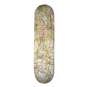 Skateboard Mapa Antiguo de los Estados Unidos de América