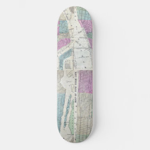 Skateboard Mapa de 1870 Parque Central de Nueva York