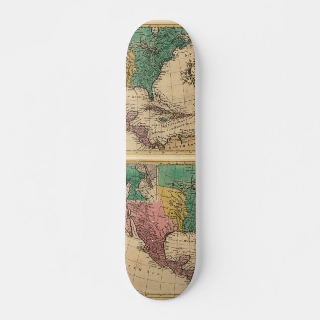 Skateboard Mapa de América del Norte de 1763 (Anverso )