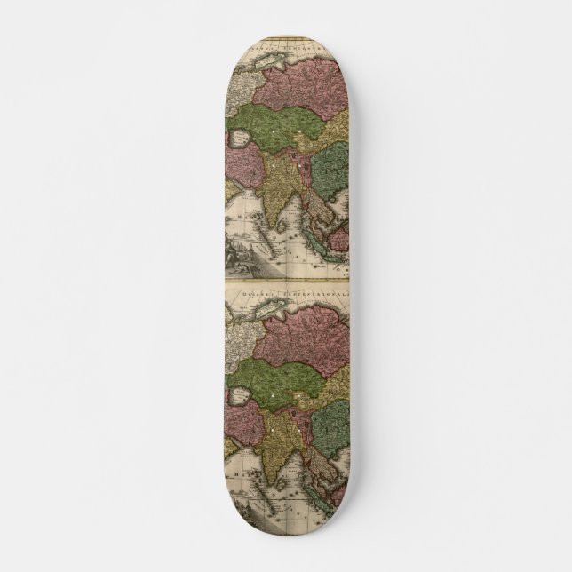 Skateboard Mapa de Asia de los años 1700 (Anverso )