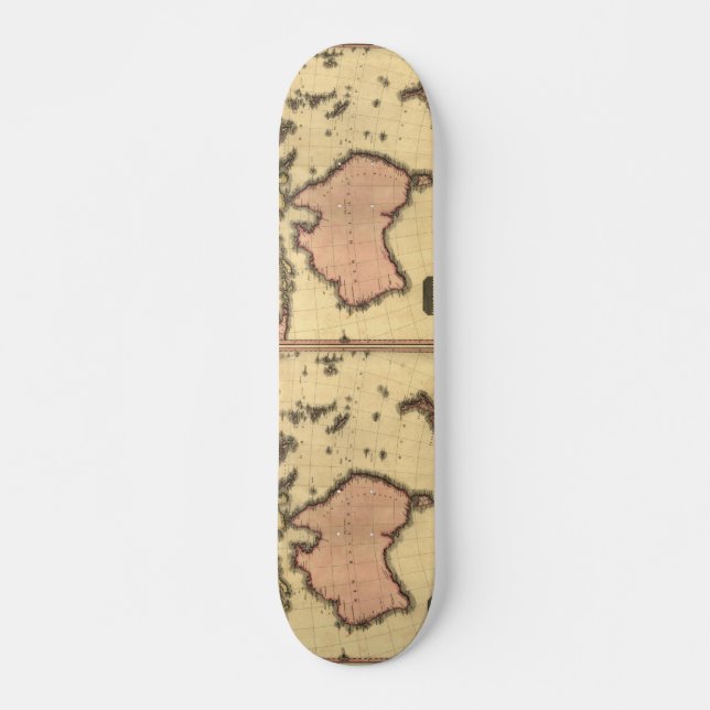 Skateboard Mapa de Australia 1818 - Australia, Nueva Zelanda (Anverso )