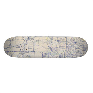Skateboard Mapa de camino de la bicicleta de Wisconsin 2