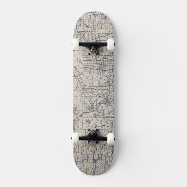 Skateboard Mapa de camino de la bicicleta de Wisconsin 4 (Anverso)