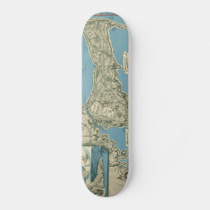 Skateboard Mapa de época de Cape Cod (1945)