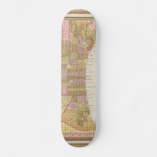 Skateboard Mapa de época de Filadelfia (1846)