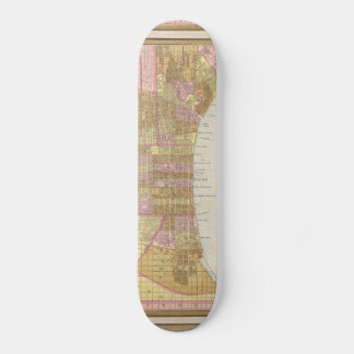 Skateboard Mapa de época de Filadelfia (1846)