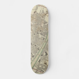 Skateboard Mapa de época de Florencia Italia (1835)