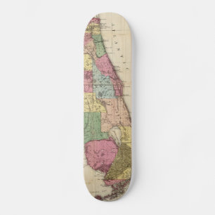 Skateboard Mapa de época de Florida (1870)