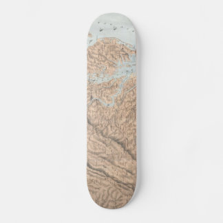 Skateboard Mapa de época de la bahía de Chesapeake (1861)
