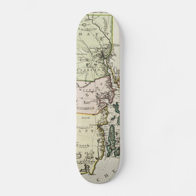 Skateboard Mapa de época de la isla de Roda (1797) (Anverso)