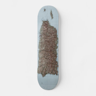 Skateboard Mapa de época de Puerto Rico (1952)