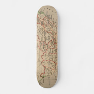 Skateboard Mapa de época de Sudáfrica (1880)