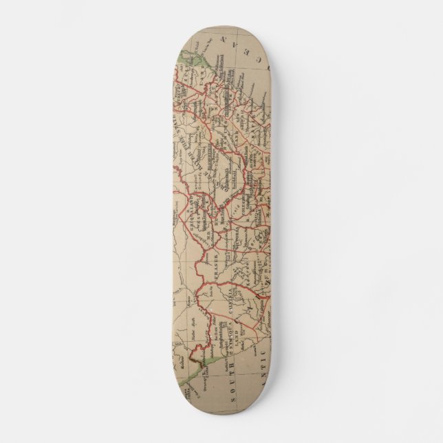 Skateboard Mapa de época de Sudáfrica (1880) (Anverso)