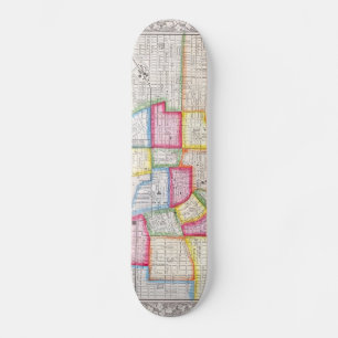 Skateboard Mapa de época del centro de Baltimore (1860)