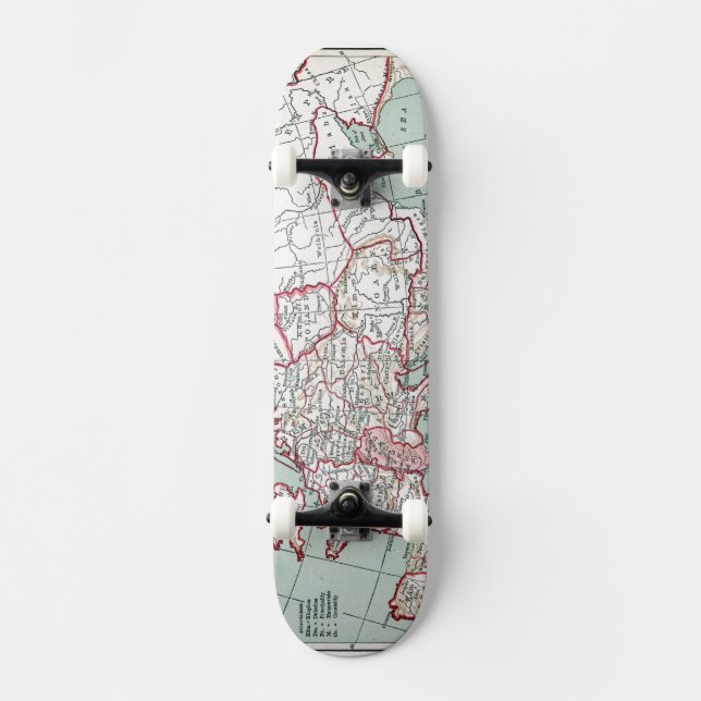 SKATEBOARD MAPA DE EUROPA, SIGLO XII (Anverso)