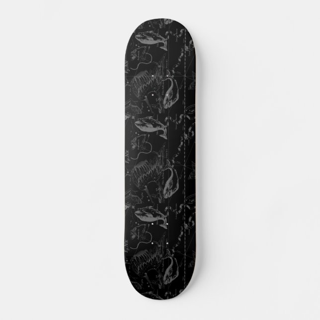 Skateboard Mapa de la constelación de Piscis Hevelius 1690 Gr (Anverso)