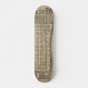 Skateboard Mapa de la época de Savannah Georgia (1818)