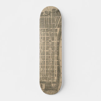 Skateboard Mapa de la época de Savannah Georgia (1818)