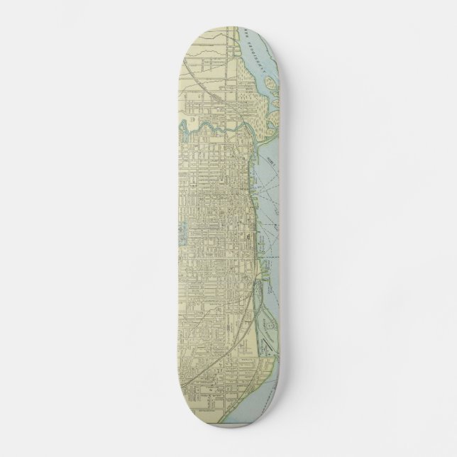 Skateboard Mapa de la época de Toronto (1901) (Anverso)