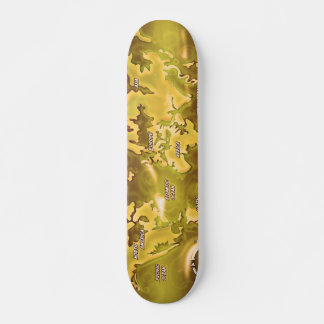 Skateboard Mapa de la Tierra inundada
