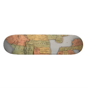 Skateboard Mapa de los Estados Unidos y del Canadá