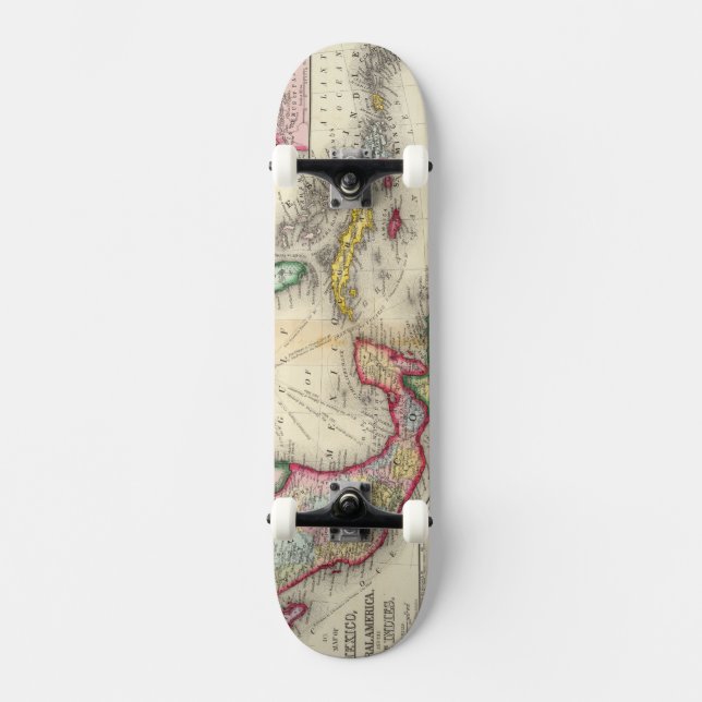 Skateboard Mapa de México, America Central (Anverso)