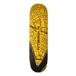 Skateboard Mapa de Pittsburgh