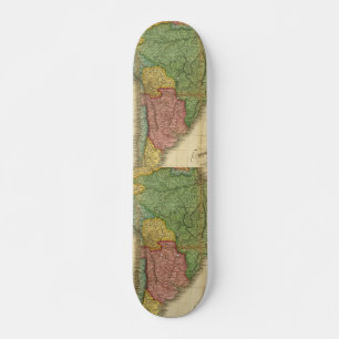 Skateboard Mapa de Sudamérica de 1826 de Anthony Finley