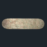 Skateboard Mapa de Texas con fronteras del condado<br><div class="desc">Este impresionante mapa del estado de Texas muestra cómo se trazaron las líneas del condado. También contiene representaciones del Álamo,  un derrame de petróleo y vaqueros a caballo. Muestra un poco de amor al estado de la estrella solitaria comprando esta impresión!</div>