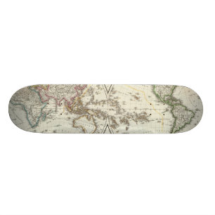 Skateboard Mapa del atlas de París