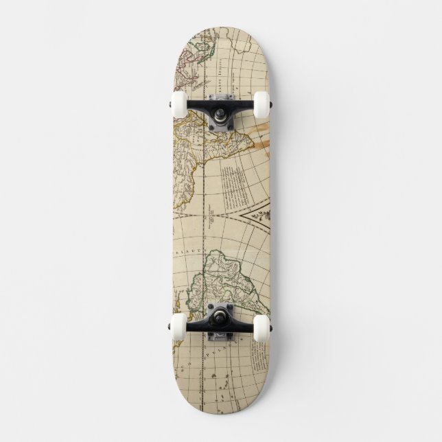 Skateboard Mapa del mundo 8 (Anverso)