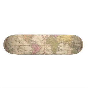 Skateboard Mapa del mundo en la proyección globular 2