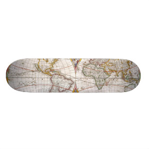Skateboard MAPA DEL MUNDO, siglo XVII