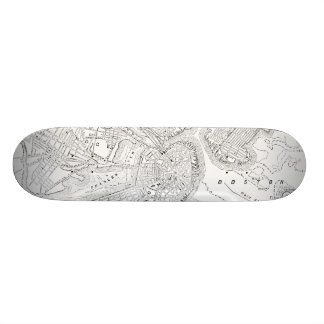 Skateboard Mapa del vintage de Boston (1878)