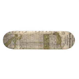 Skateboard Mapa del vintage de San Francisco (1932)