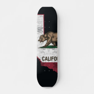 Skateboard Mapa Estatal de California - Oso de Cali
