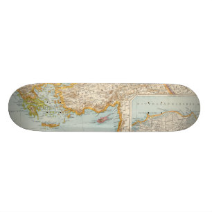 Skateboard Mapa mediterráneo oriental