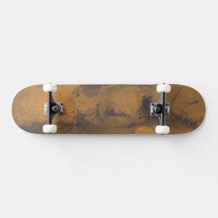 Skateboard Mapa Mundial de Marte Planeta Rojo por Satélite