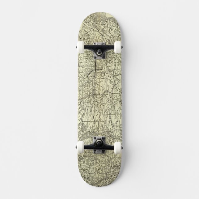 Skateboard Mapa Ohio y ferrocarril de Mississippi (Anverso)