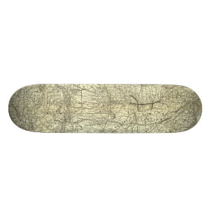 Skateboard Mapa Ohio y ferrocarril de Mississippi
