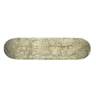 Skateboard Mapa Ohio y ferrocarril de Mississippi