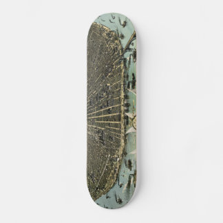 Skateboard Mapa pictórico vintage de St. Louis (1896)