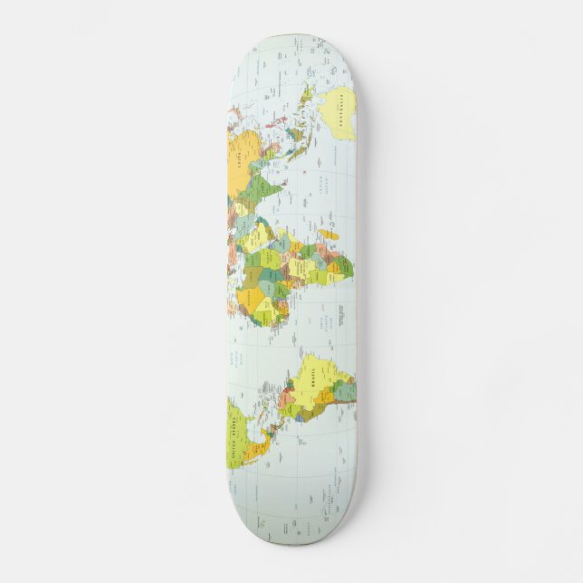 Skateboard mapamundi+mapa+globo+país+atlas (Anverso)