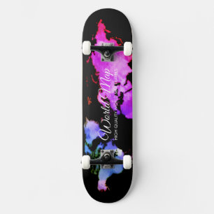 Skateboard Mapas del mundo únicos de viaje globo negro Agente