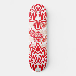 SKATEBOARD MAPLE MADE WITH TRIANGLES CANADA FLAG BY MASANSER