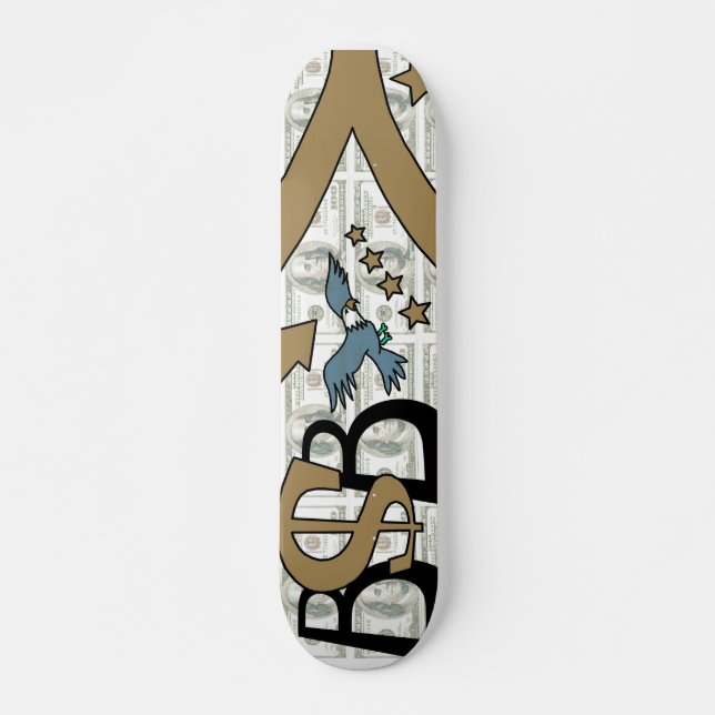 Skateboard Máquina de papel/Brown/gris (Anverso )